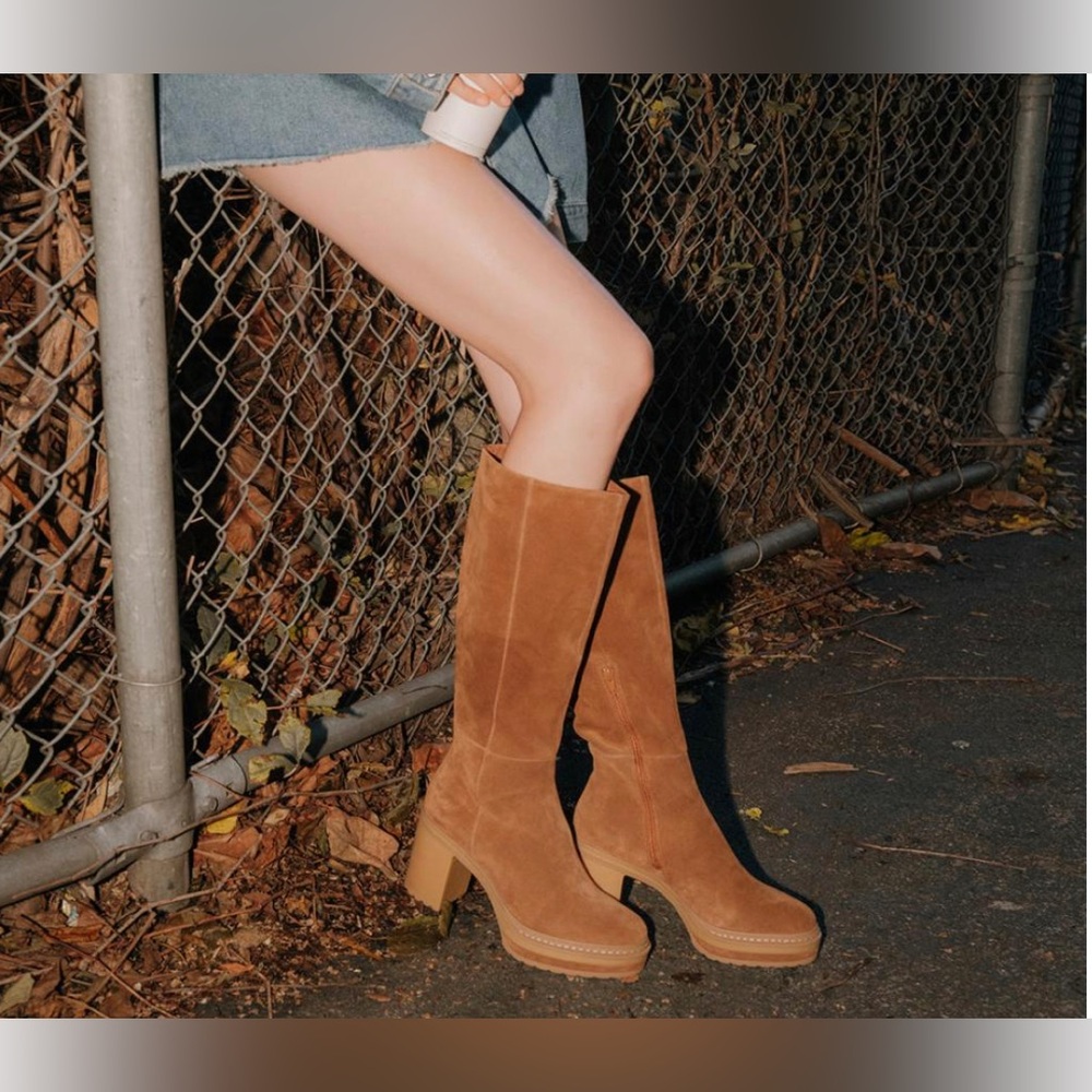 Steve Madden Brown Suede Shiloh Boots- Sz 8.5